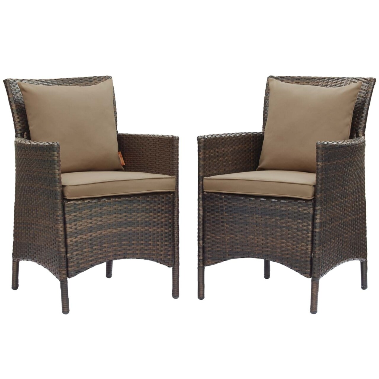 Modway Conduit Outdoor Patio Wicker Rattan Dining Armchair Set of 2-EEI-4030